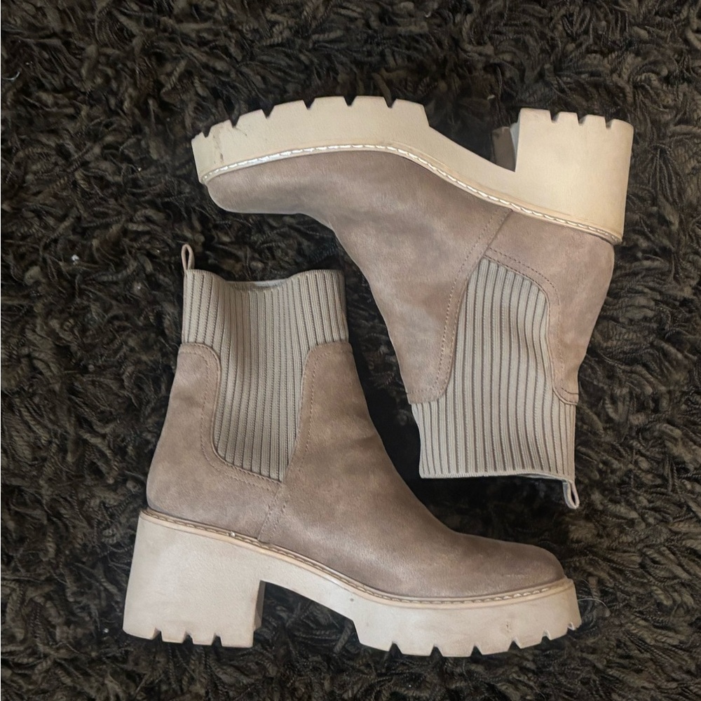 Dolce Vita Taupe Ankle Boots